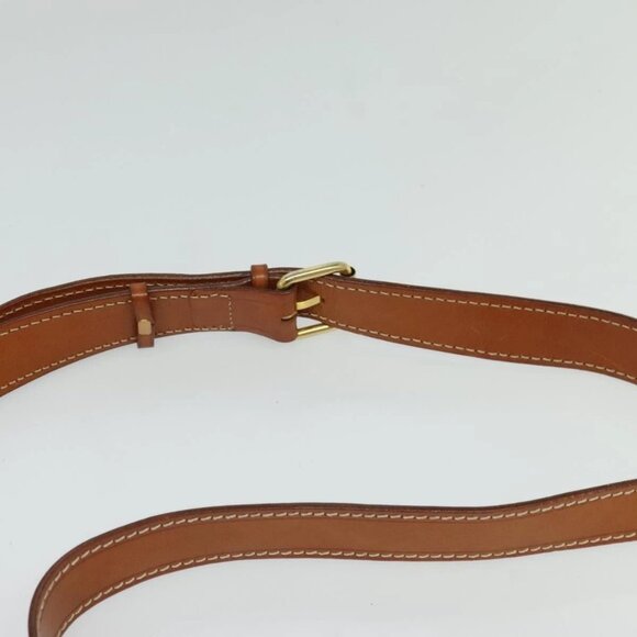 CELINE Macadam Canvas Shoulder Bag PVC Leather Brown Gold - Picture 11 of 16